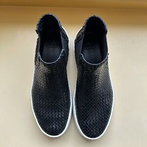 Aquatalia Woven Leather Booties